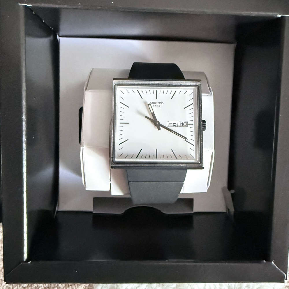 Swatch What If Square Minimalist Watch - Picture 3 of 5